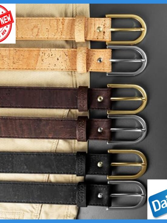 Vegan Cork Belt 1 1/8\